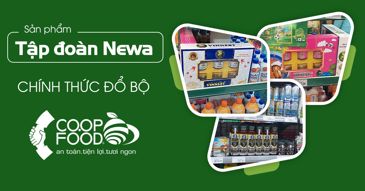 Sản phẩm Newa đã đổ bộ Co.op Food