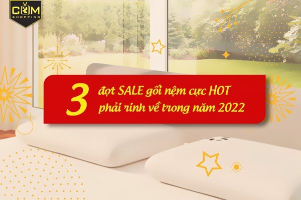 3 đợt SALE gối nệm cực HOT phải rinh về trong năm 2022