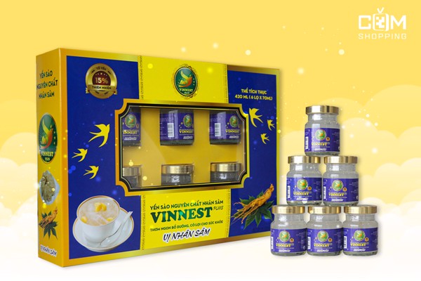 yến sào vinnest plus vị nhân sâm