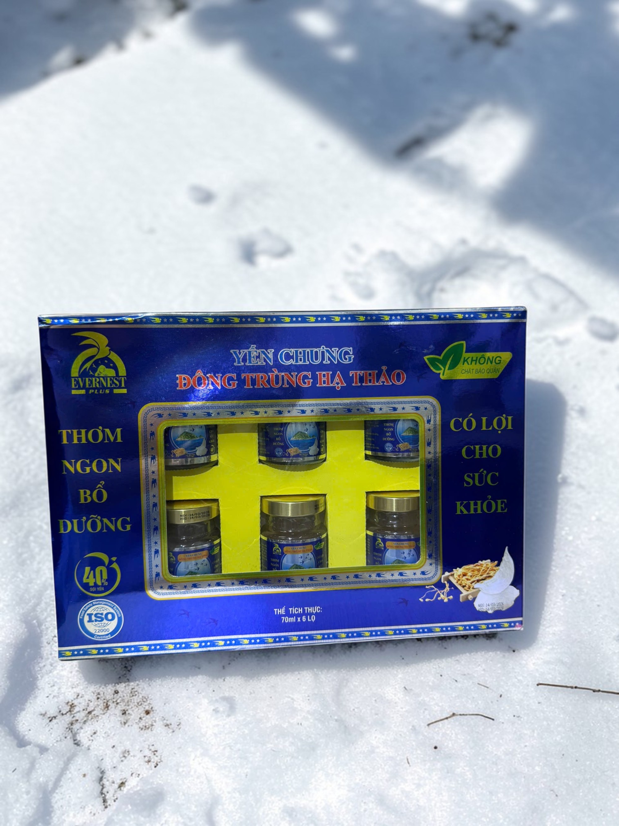 EVERNEST METALIZE - YẾN SÀO 40% ĐÔNG TRÙNG HẠ THẢO