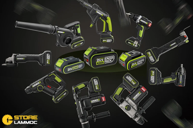 Những máy dùng pin tốt nhất là nên thương hiệu máy pin Worx 20v