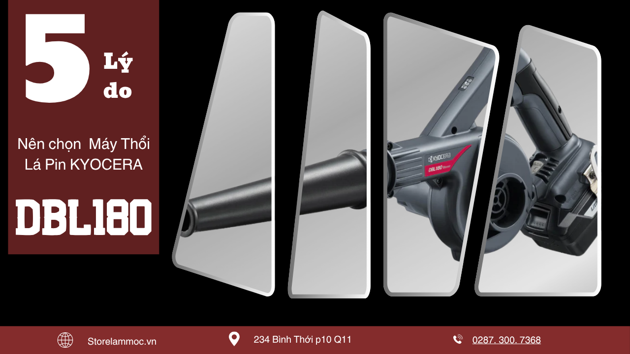 Khám Phá Máy Thổi Lá Pin KYOCERA DBL180: Lựa Chọn Hoàn Hảo Cho Làm Vườn