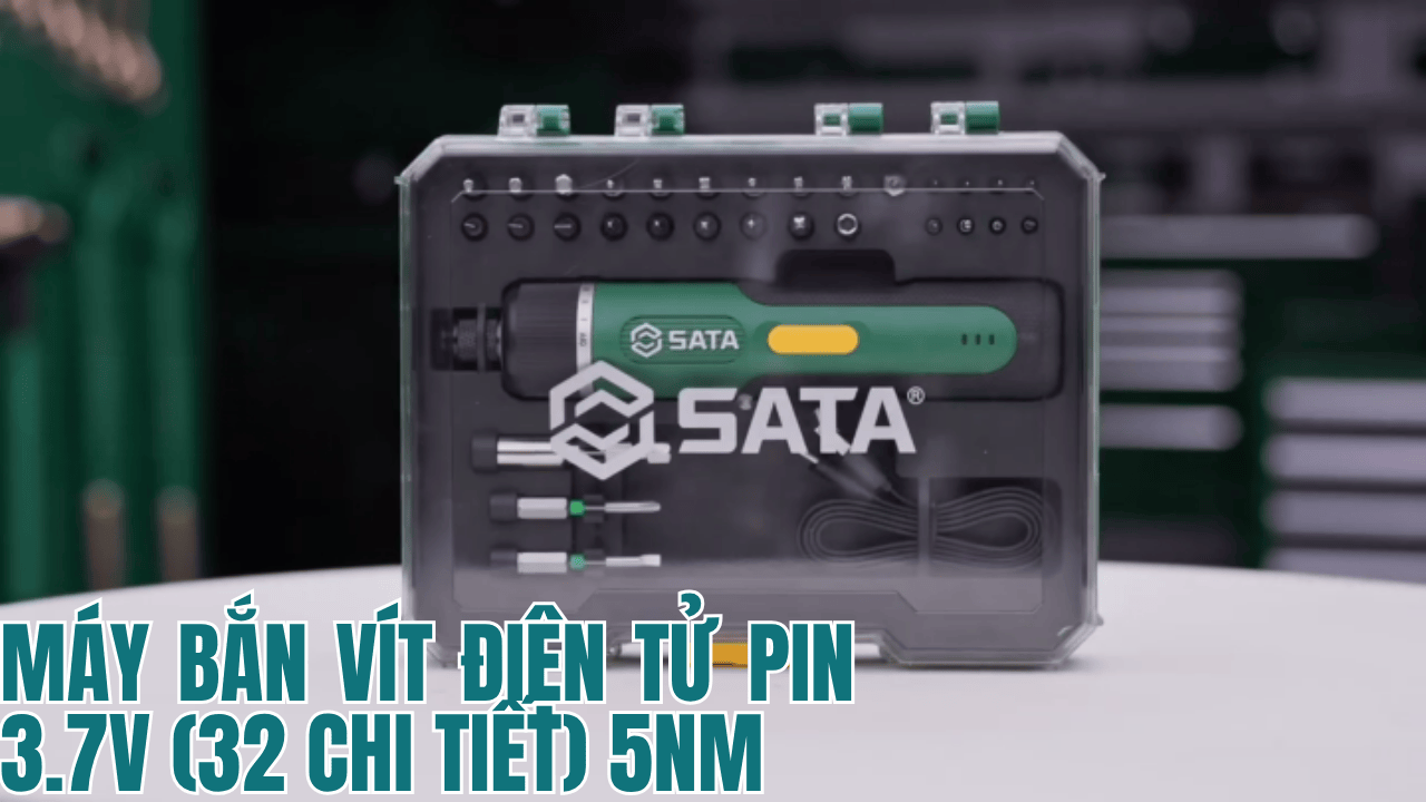 Đánh giá Sata 151051 — Tua-vít điện tử 3.7V nhỏ gọn kèm 32 chi tiết