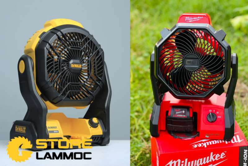 So sánh máy quạt pin Dewalt DCE512N-KR và máy quạt pin MILWAUKEE M18 AF-0