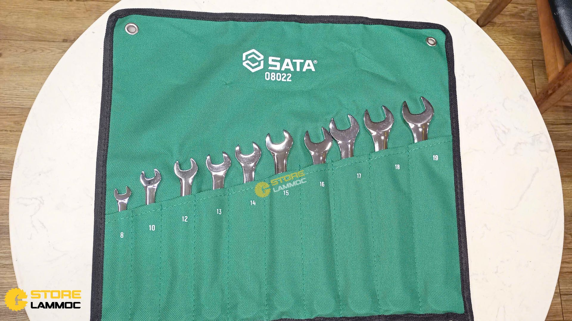 Bộ cờ lê 2 đầu (bộ 10 cái) Sata 08022 - 1