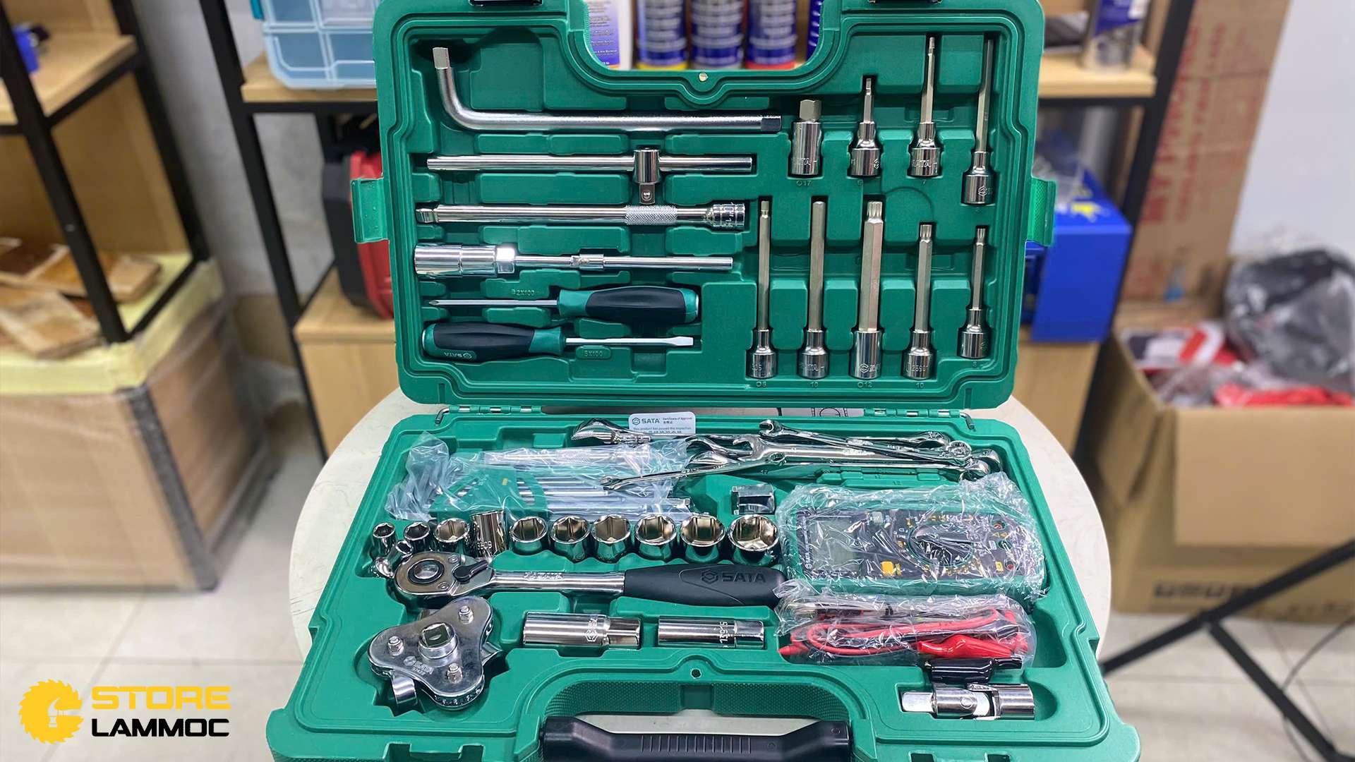 Bộ dụng cụ sửa chữa ô tô (bộ 49 cái) Sata 09508
