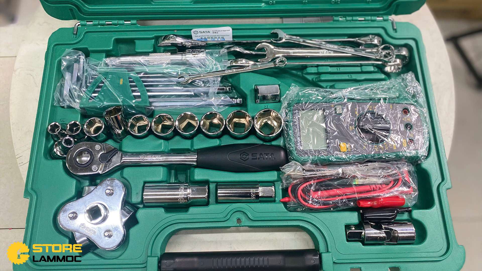 Bộ dụng cụ sửa chữa ô tô (bộ 49 cái) Sata 09508