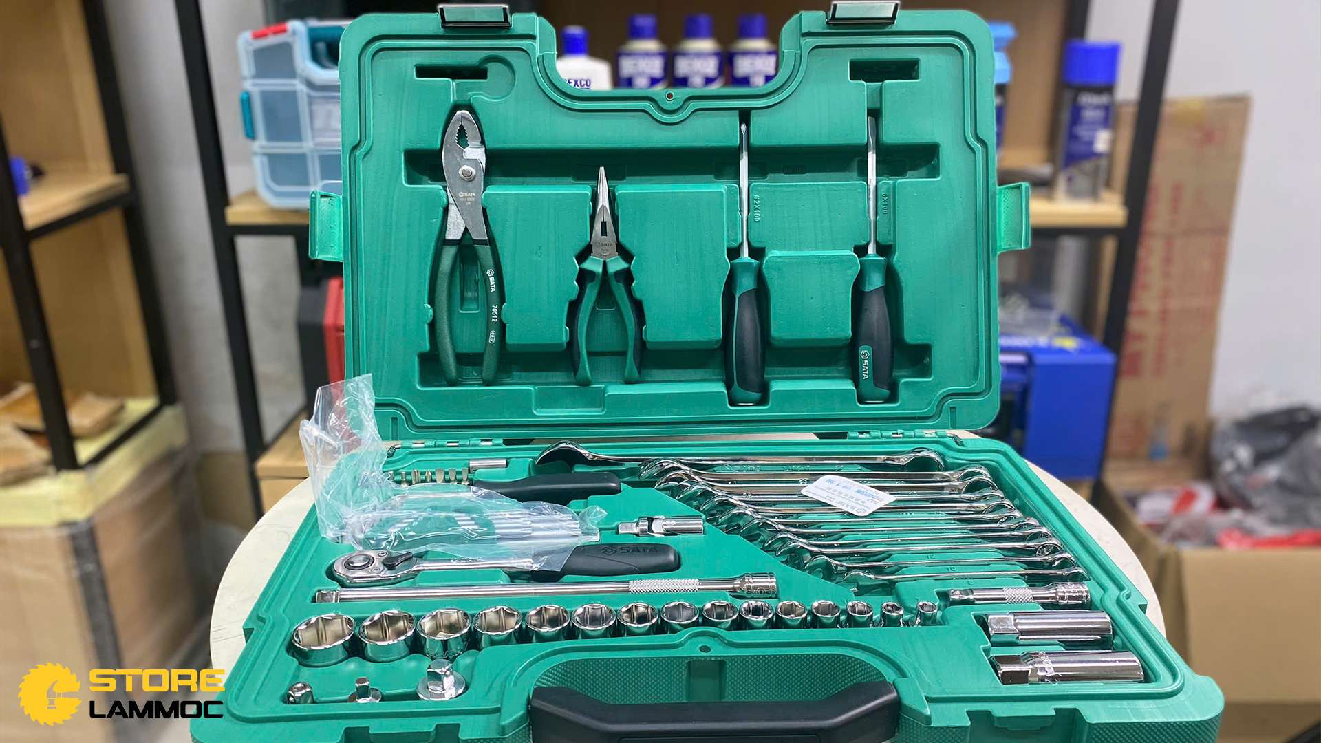 Bộ dụng cụ sửa chữa ô tô (bộ 59 cái) Sata 09509