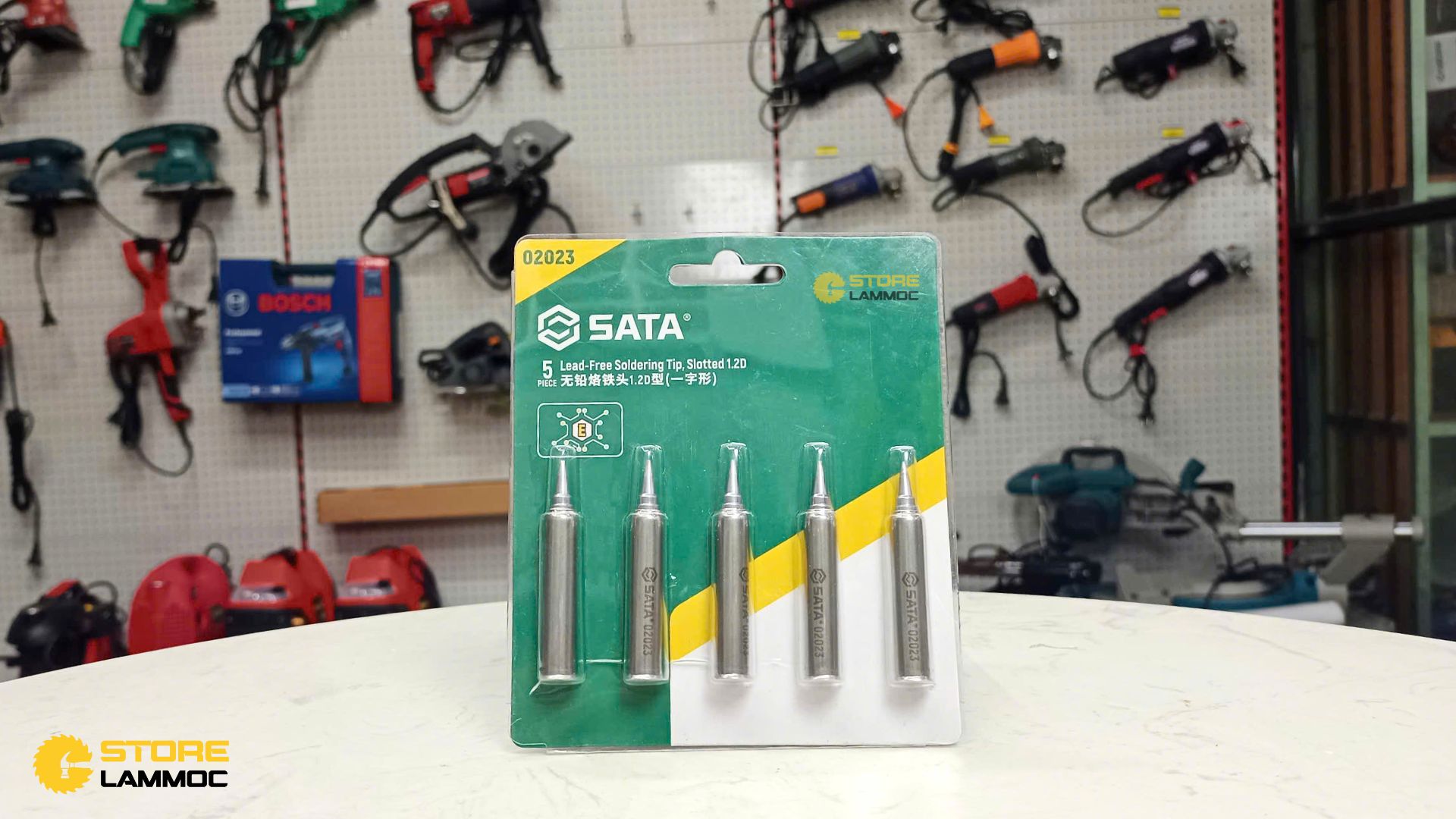 Bộ mỏ hàn 1.2D mũi phẳng (bộ 5 cái) Sata 02023 - 1