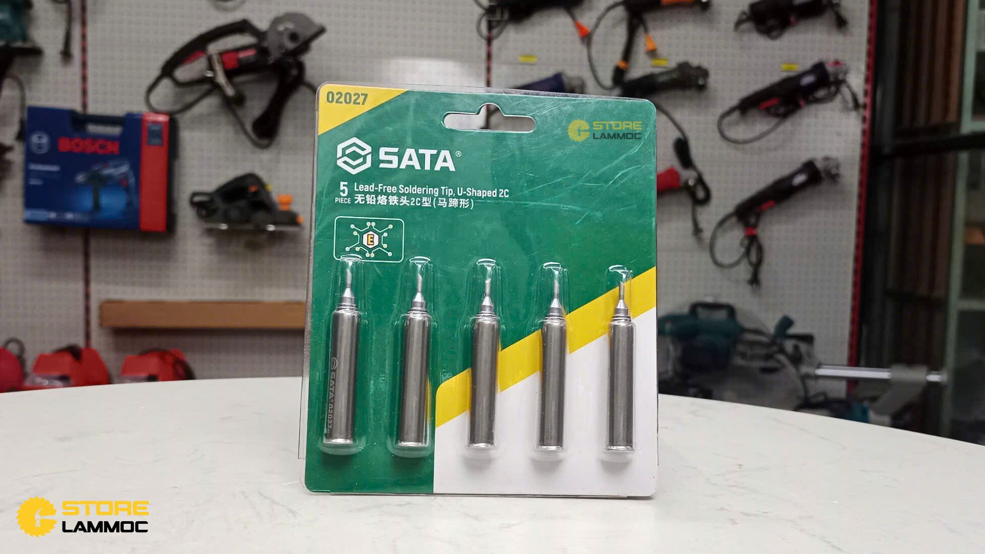 Bộ mỏ hàn 2C mũi chữ U (bộ 5 cái) Sata 02027 - 1