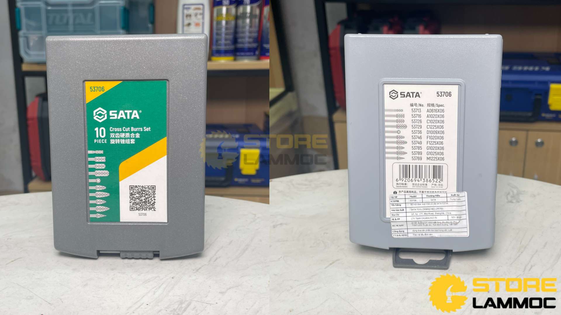 Bộ mũi doa loại X (bộ 10 cái) Sata 53706