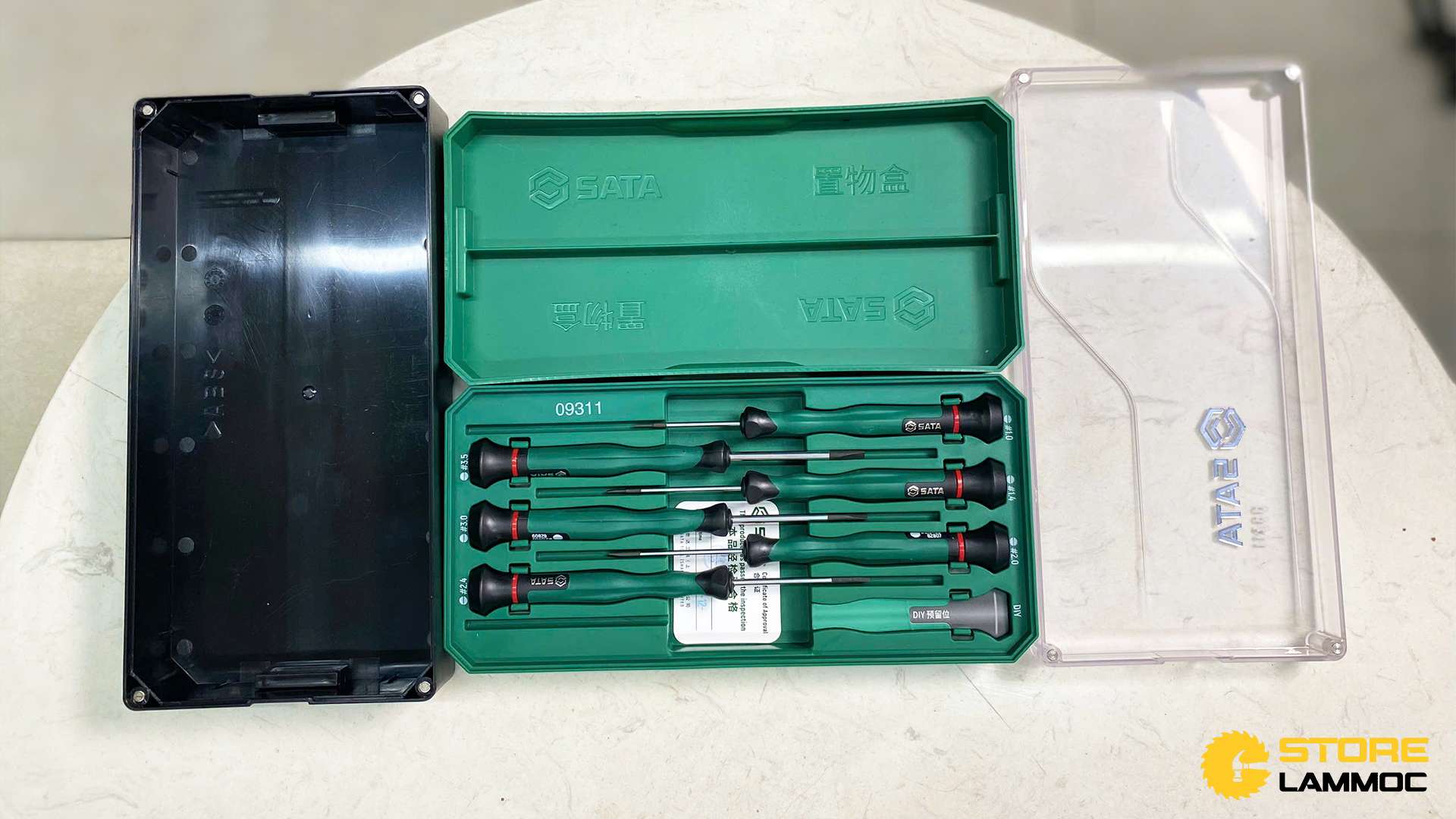 Bộ tua vít nhỏ đầu dẹp (bộ 6 cái) Sata 09311