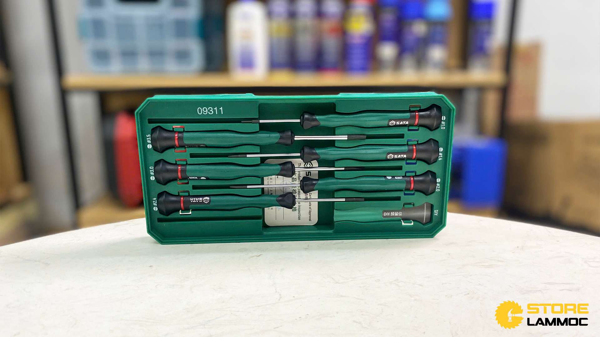 Bộ tua vít nhỏ đầu dẹp (bộ 6 cái) Sata 09311