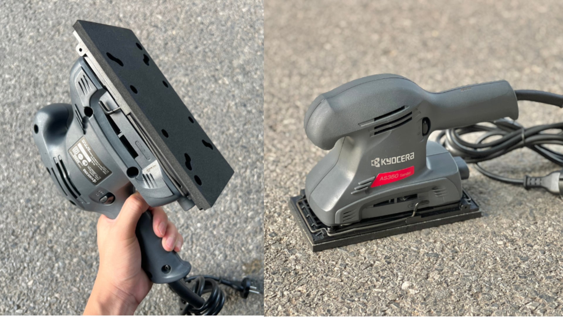 Đánh giá chi tiết máy chà nhám rung Kyocera AS350