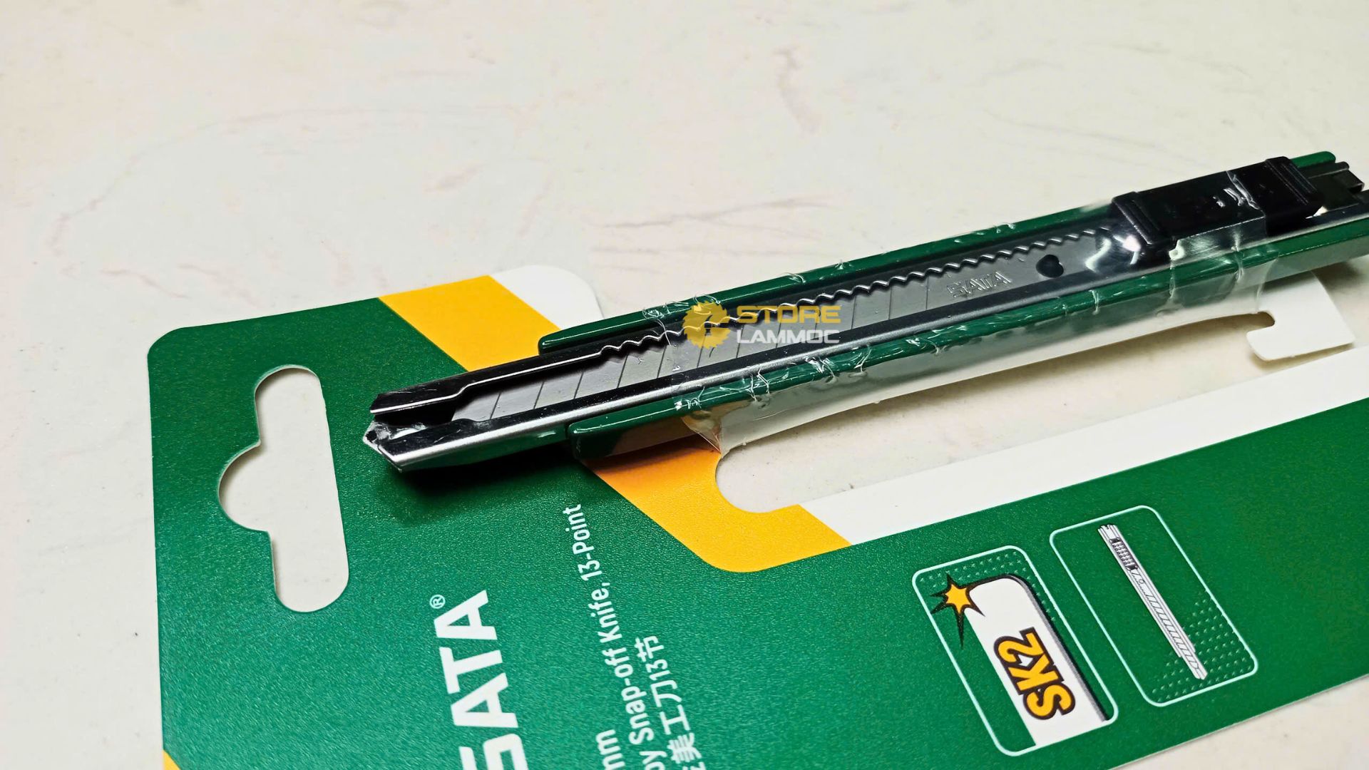 Dao rọc giấy bằng kẽm 9x80mm Sata 93424A - 3