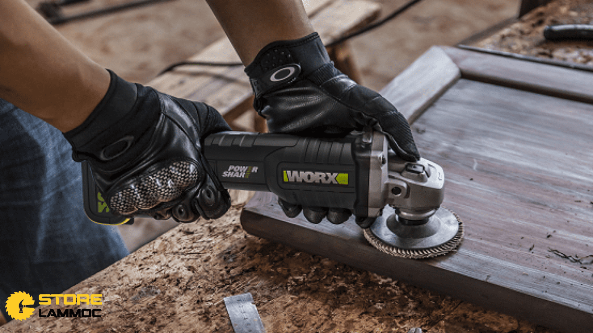 Giới thiệu về máy mài góc pin Worx WU808.9