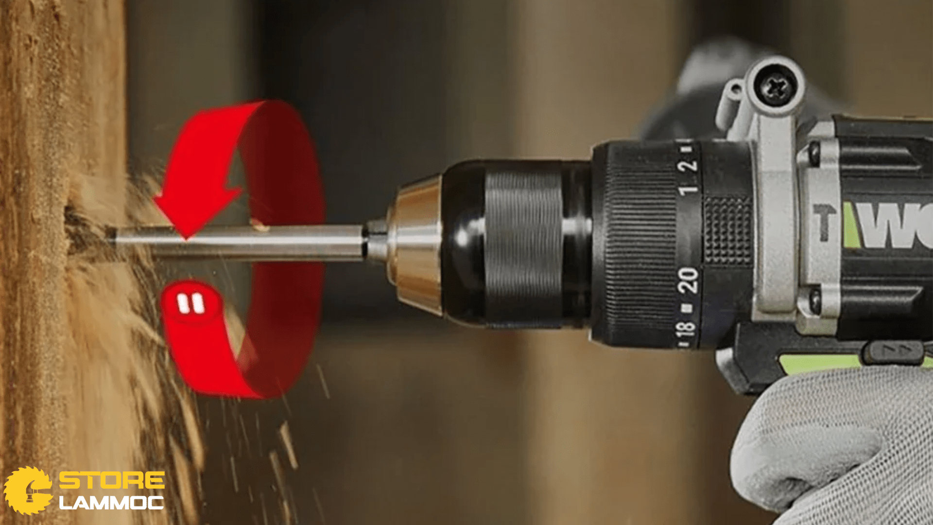 Hiệu suất sử dụng máy khoan pin Worx 150N
