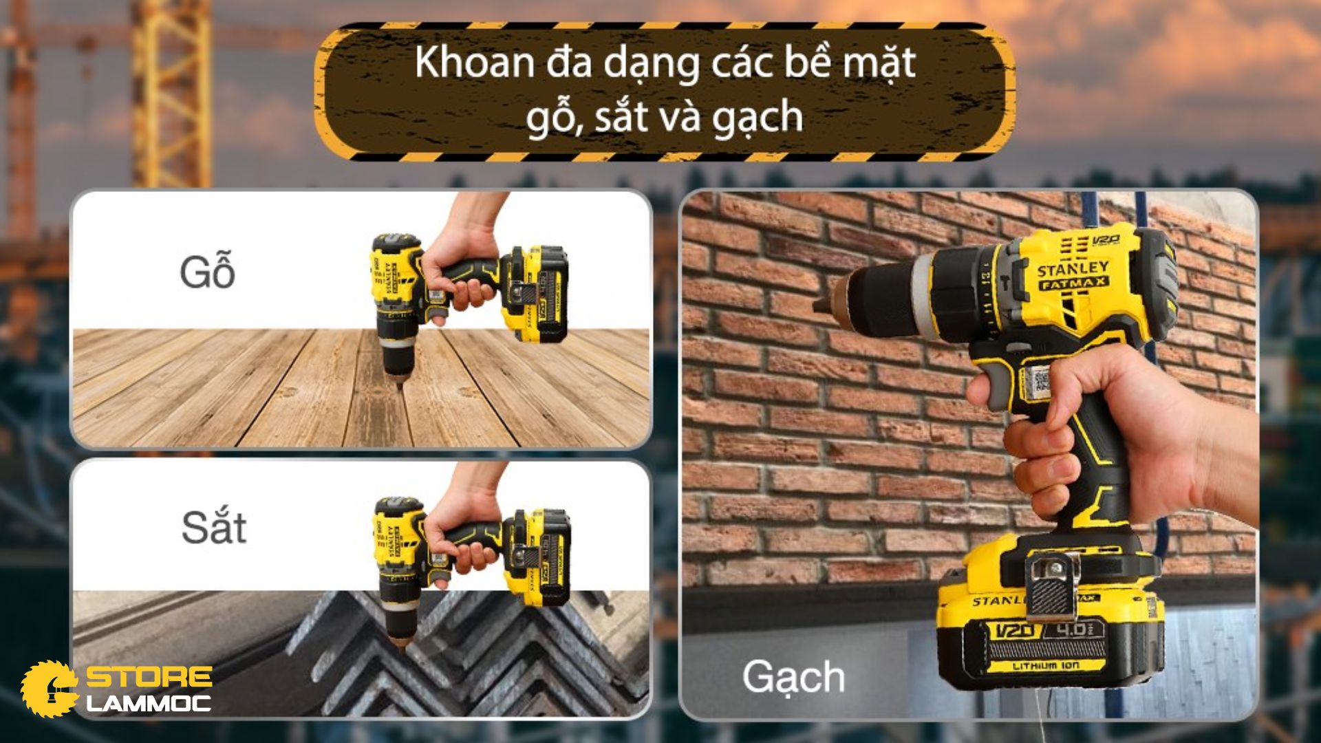 Hướng Dẫn Sử Dụng Máy Khoan Cầm Tay Stanley
