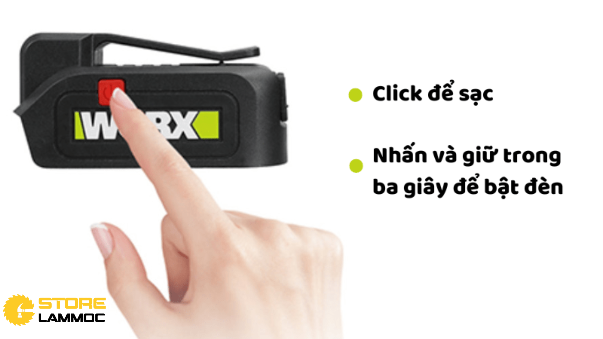 Hướng dẫn sử dụng pin sạc Worx WU020 
