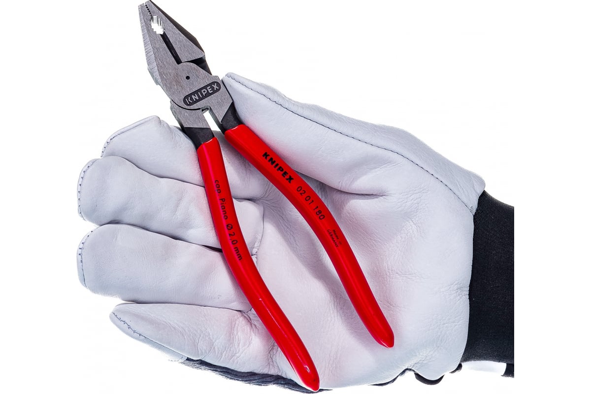 Kìm đa năng lưỡi cắt HRC 63 dài 180mm Knipex 02 01 180