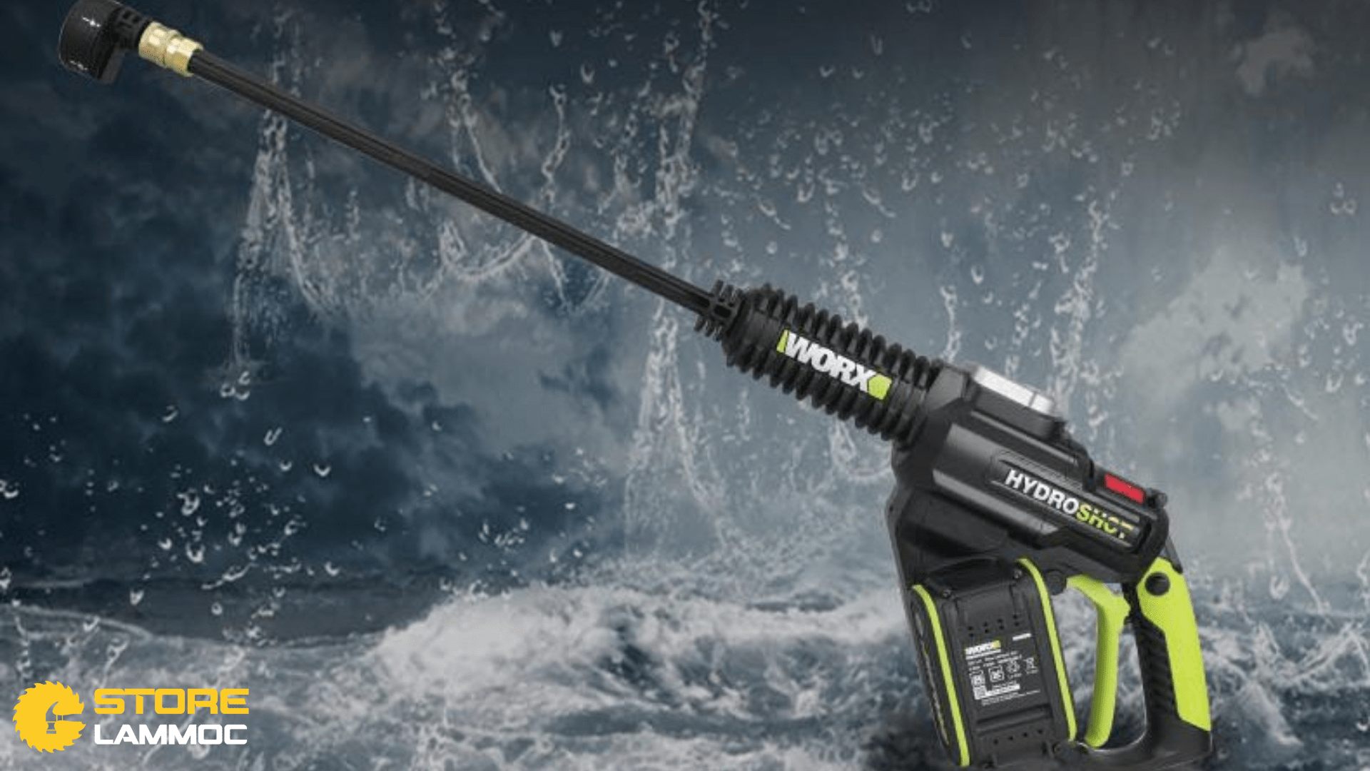 Lượng Nước Sử Dụng Hiệu Quả Của Máy Rửa Xe Pin Worx Hydroshot WU630