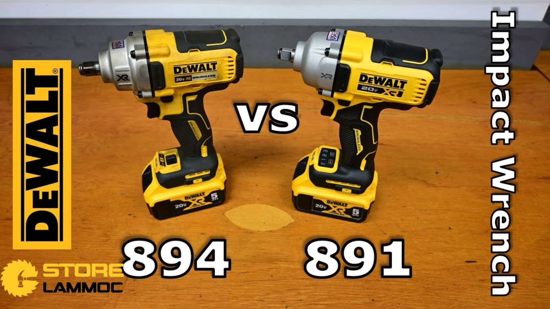 Máy bắn vít Dewalt DCF894 (trái) và DCF891 (Phải)