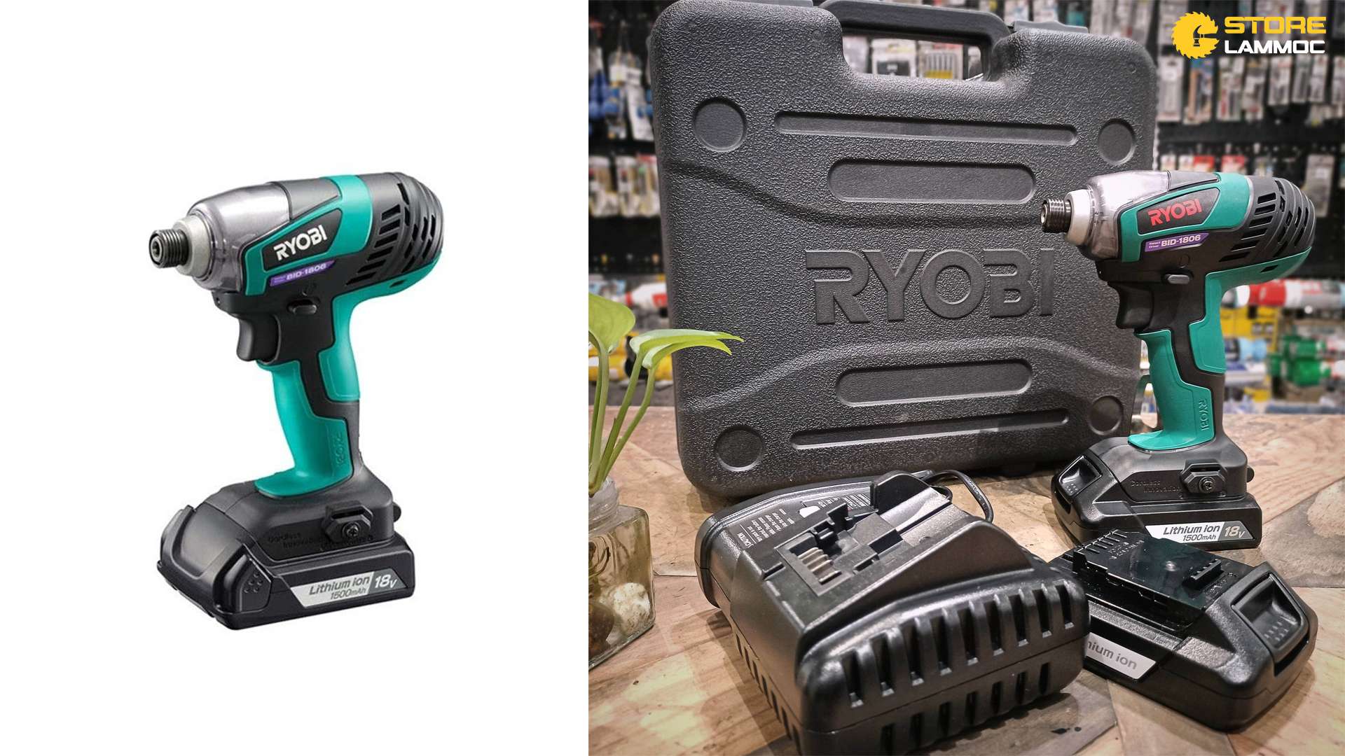 MÁY BẮN VÍT PIN 18V RYOBI BID-1806L1