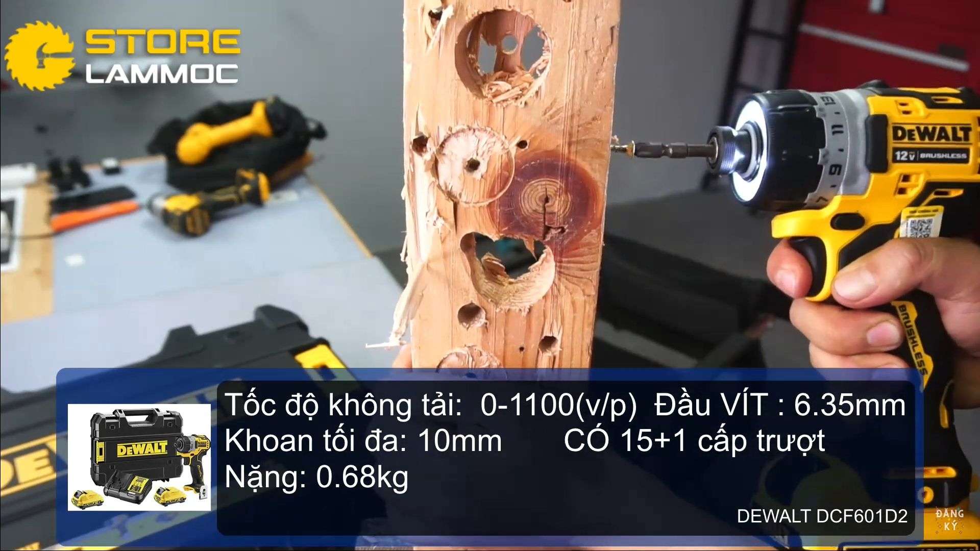 Máy bắn vít pin DeWalt DCF601