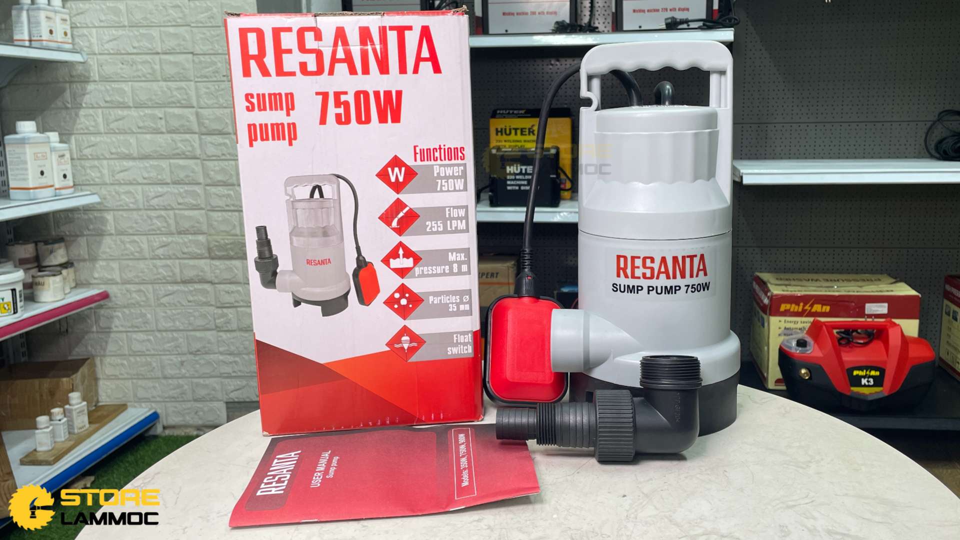 Máy bơm thoát nước Resanta 750W