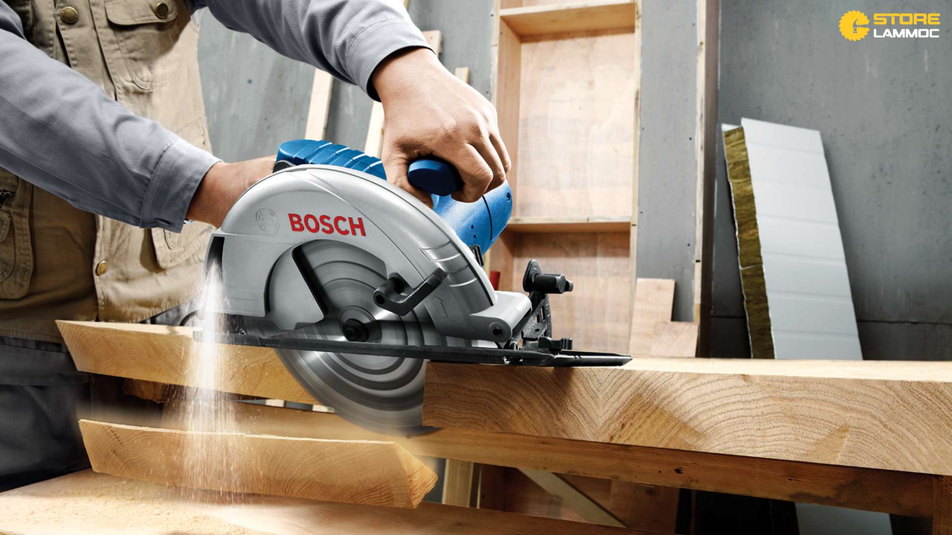 Cách cắt đường thẳng bằng máy cưa đĩa