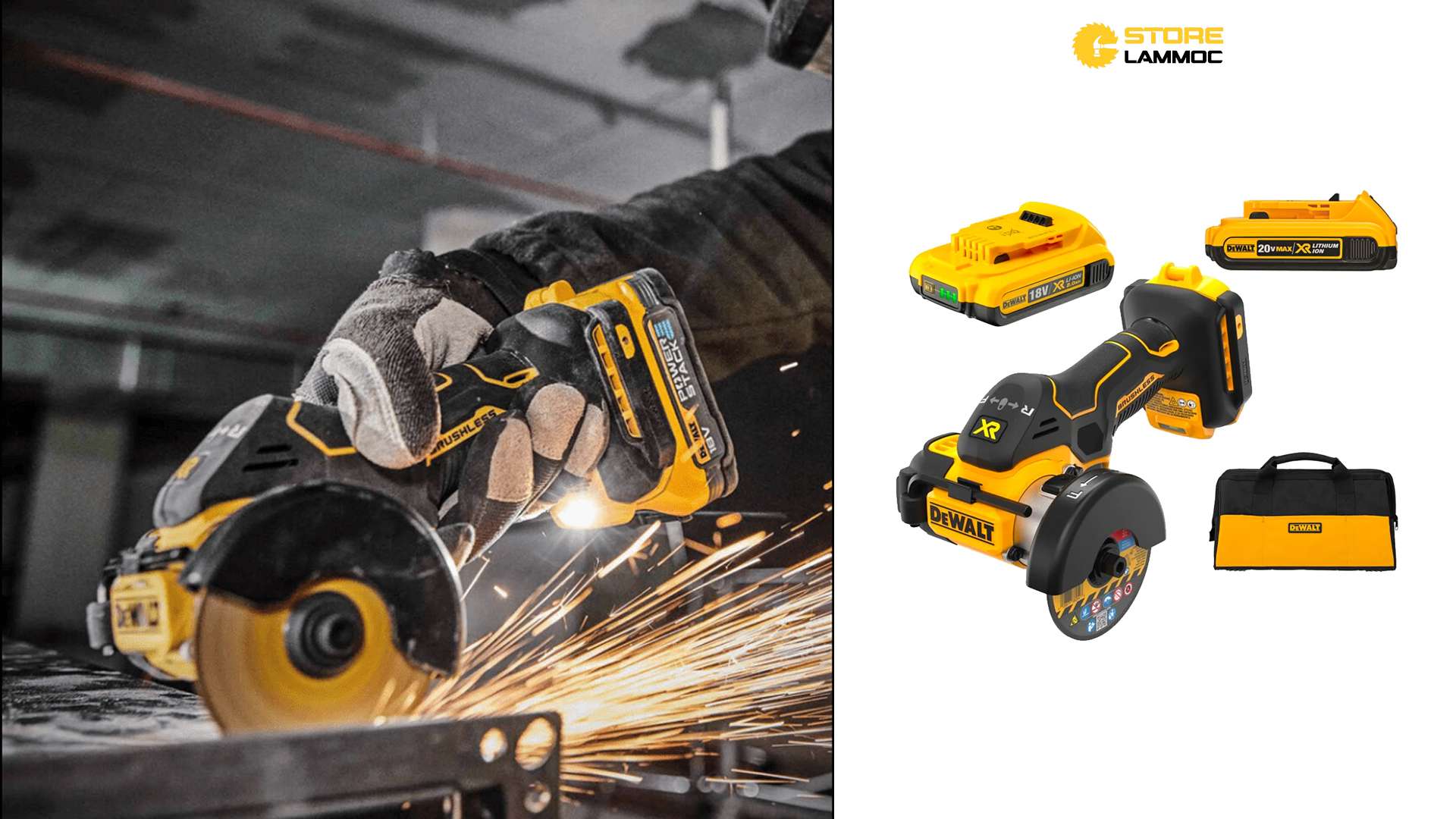 MÁY CƯA ĐĨA DÙNG PIN 20V DEWALT DCS438BD2