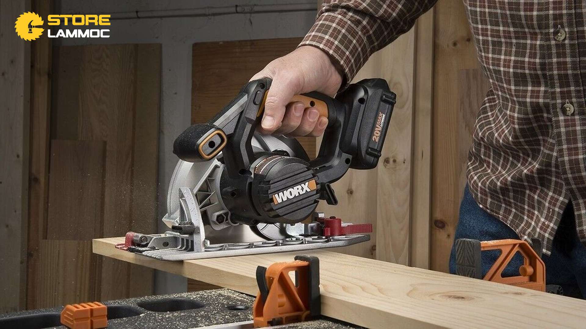 Máy cưa đĩa pin Worx