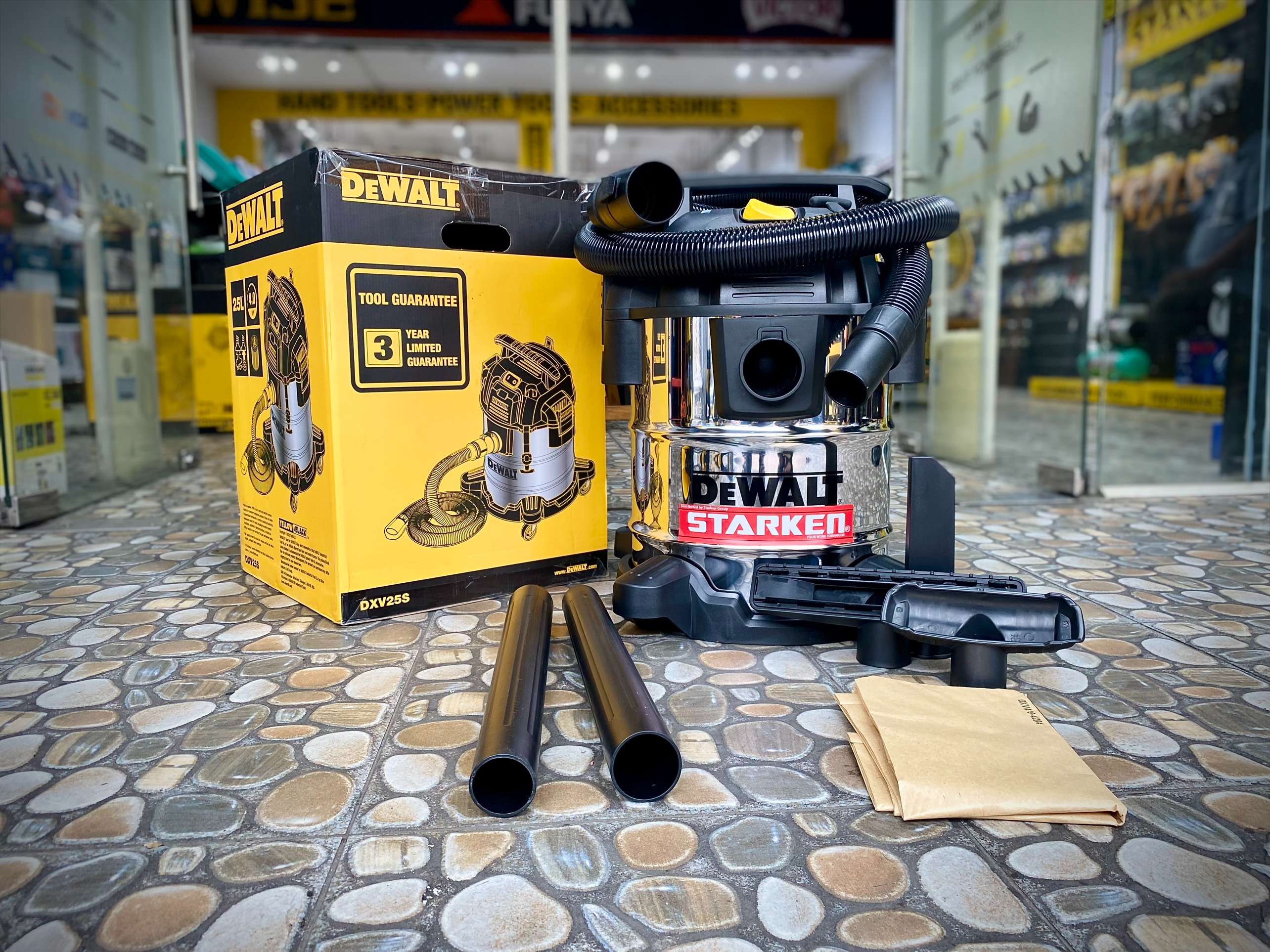 MÁY HÚT BỤI DEWALT DXV25S 25LIT 4HP 3 CHỨC NĂNG