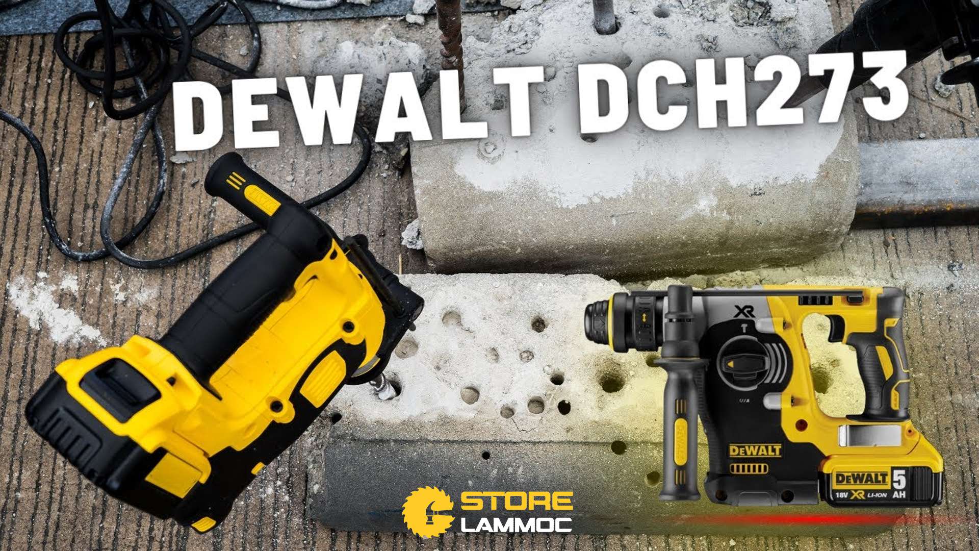 Máy khoan bê tông pin DeWALT DCH273