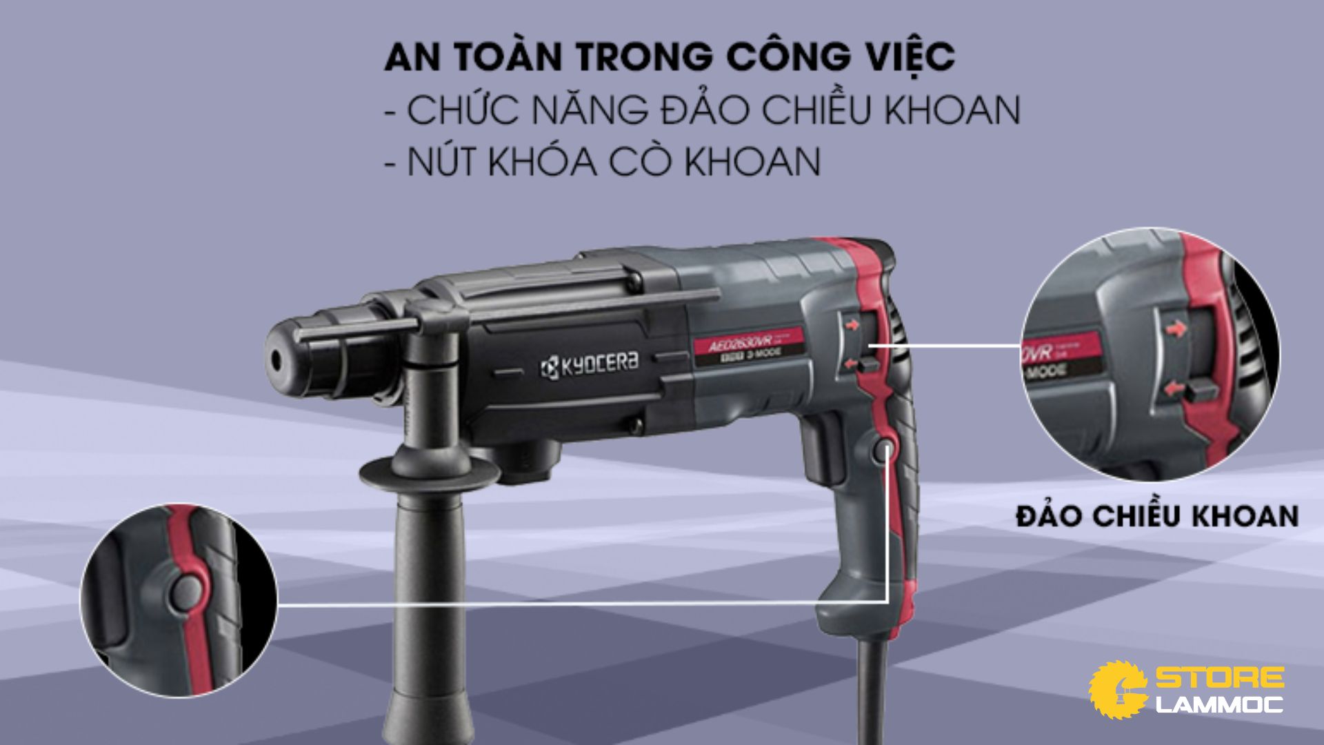 Máy khoan của Kyocera 