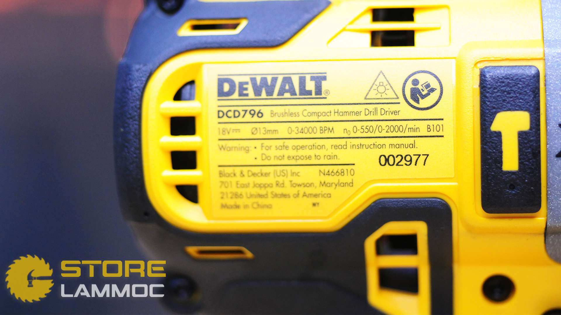 Máy khoan pin 20V Dewalt DCD796M2 (2 pin 4ampe)
