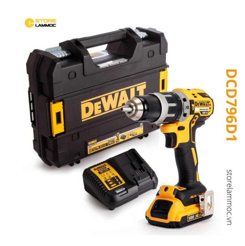may khoan pin Dewalt DCD796