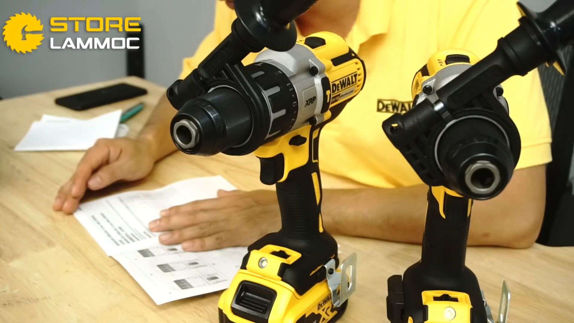 Máy khoan pin DeWALT DCD996 và DCD991