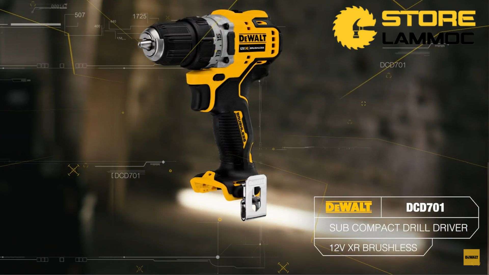 Máy khoan pin Dewalt 12v DCD701