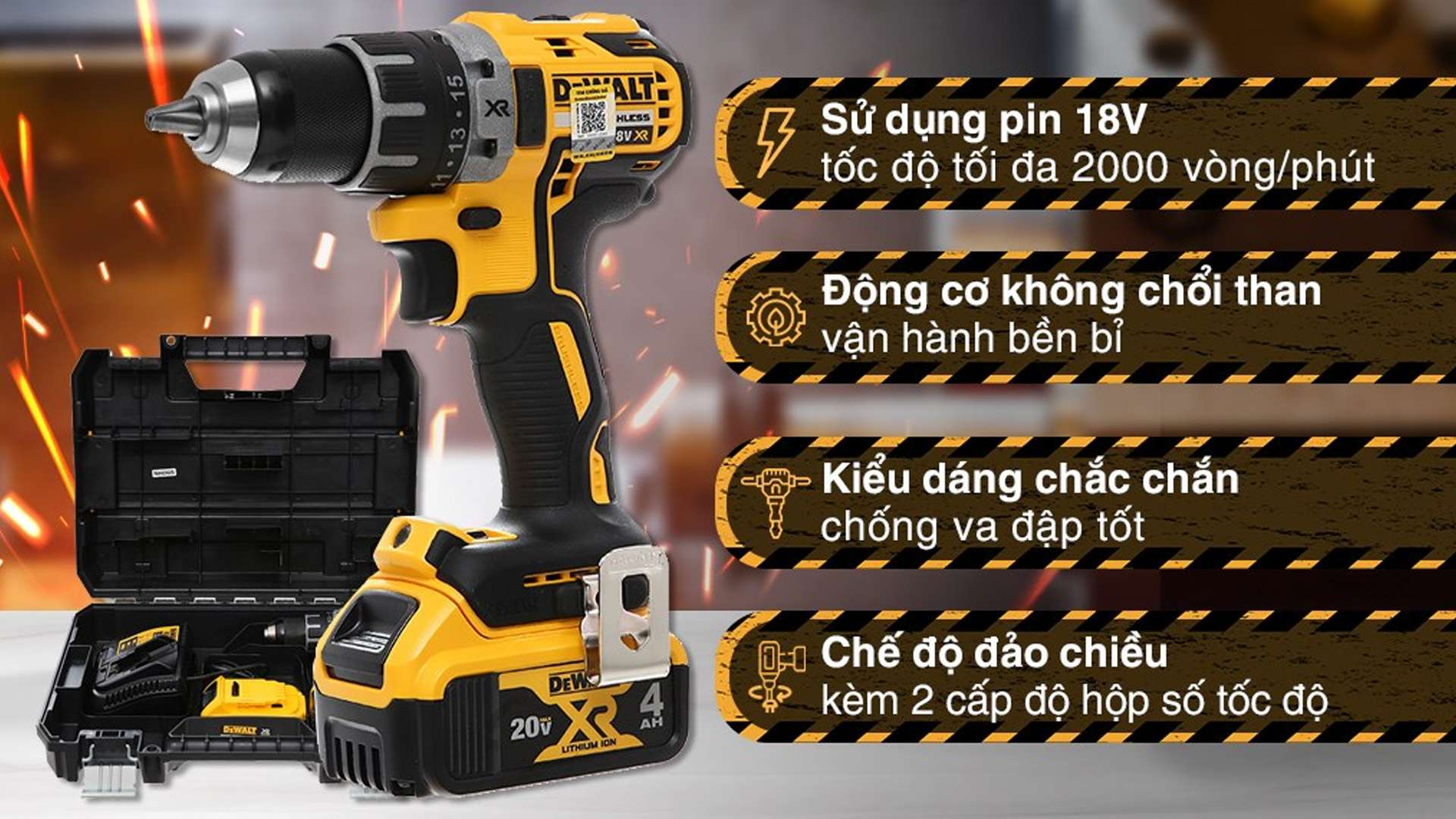 MÁY KHOAN VẶN VÍT PIN DEWALT DCD791D2 18V