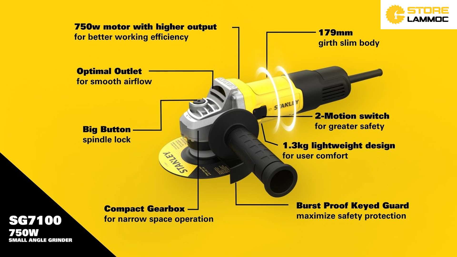 MÁY MÀI CẦM TAY STANLEY SG7100-B1