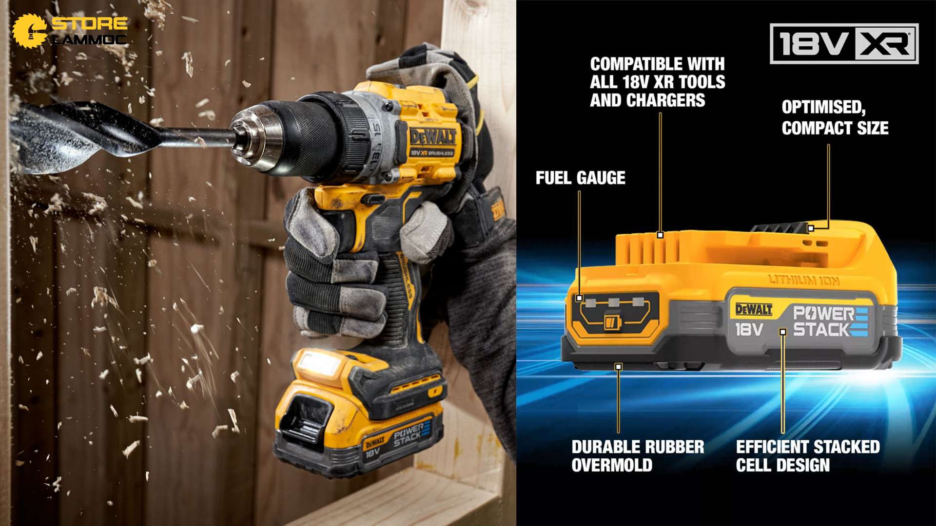 pin DEWALT PowerStack