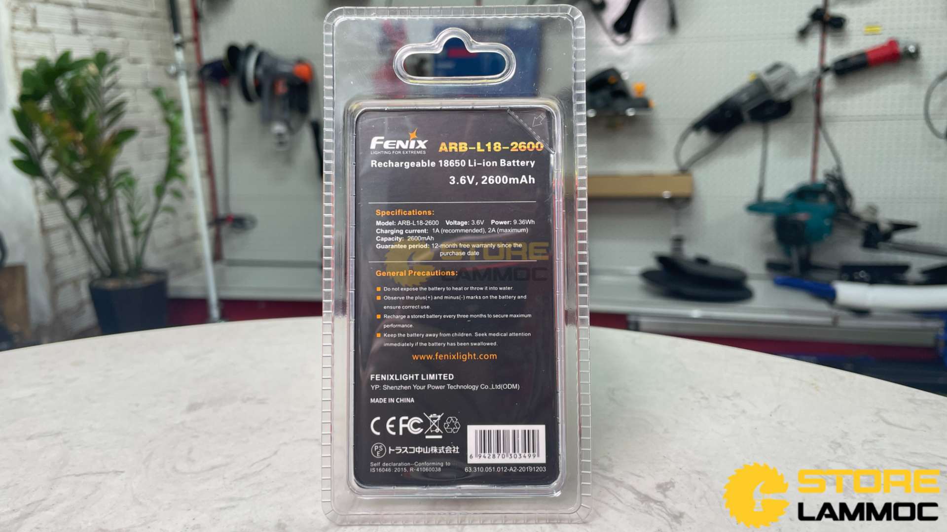 Pin sạc 18650 dung lượng 2600mAh Fenix FN-ARB-L18-2600
