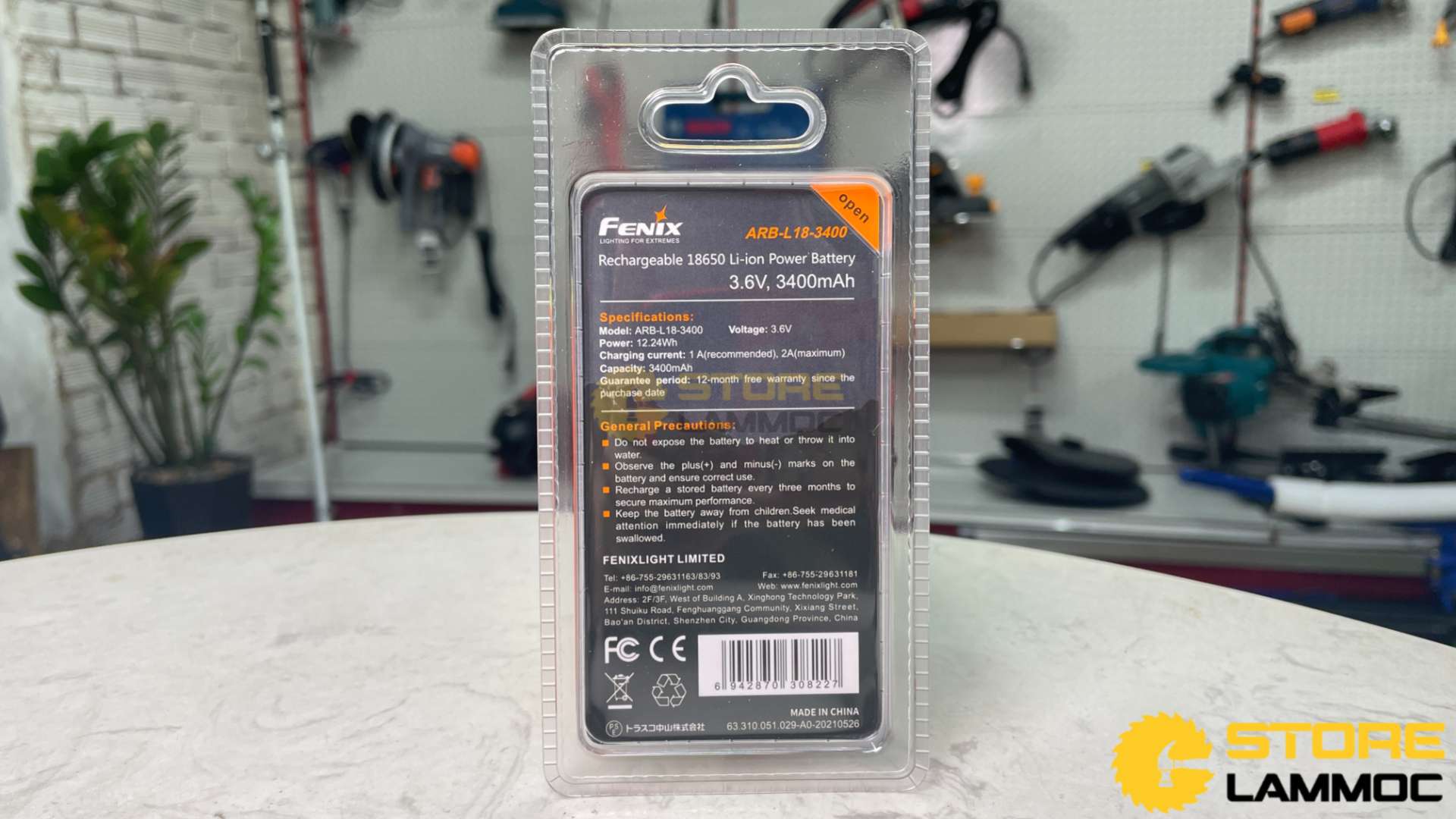 Pin sạc 18650 dung lượng cao 3400 mAh Fenix FN-ARB-L18-3400