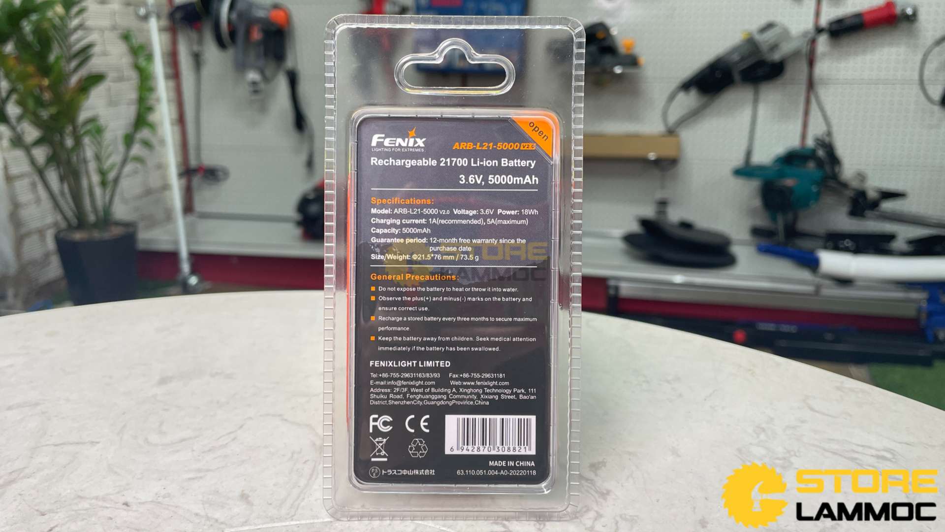 Pin sạc 21700  V2.0 dung lượng 5000 mAh Fenix FN-ARB-L21-5000V2