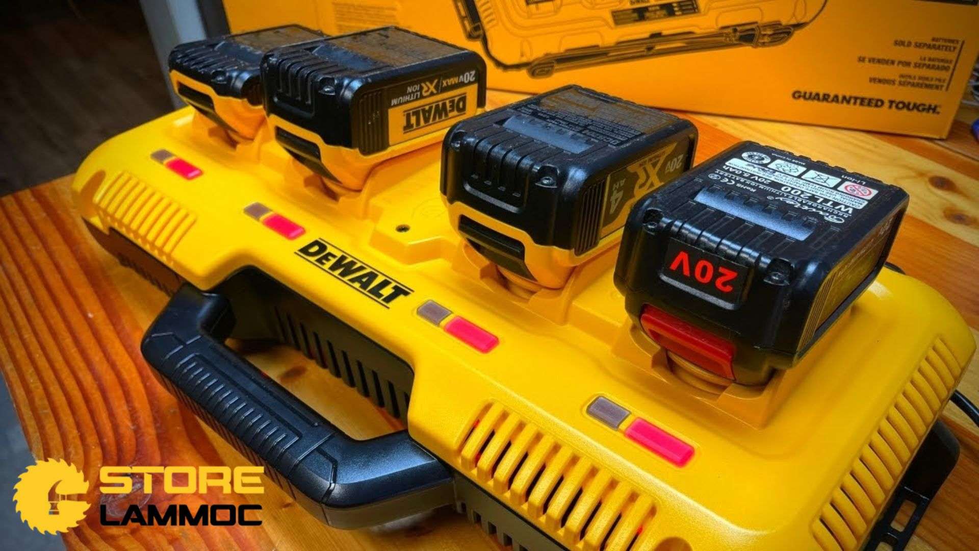 Thiết kế sạc pin DEWALT DCB104