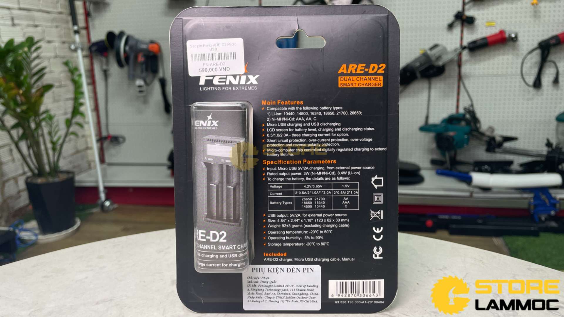 Sạc pin đôi đa năng cao cấp Fenix FN-ARE-D2