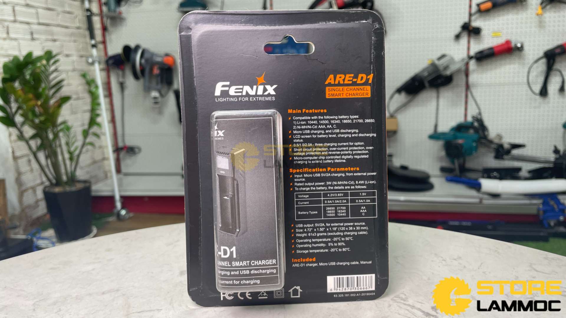Sạc pin đơn cao cấp Fenix FN-ARE-D1