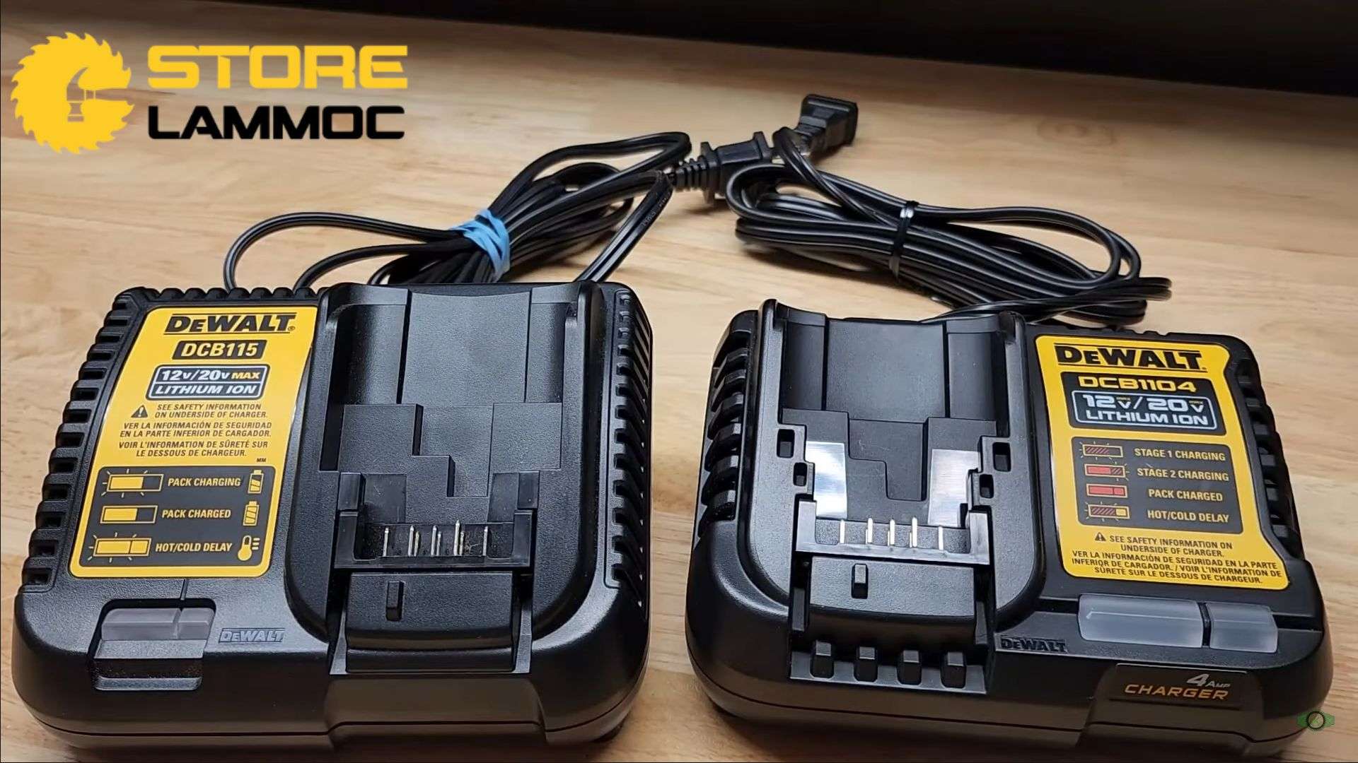So sánh hai mẫu sạc pin DeWALT