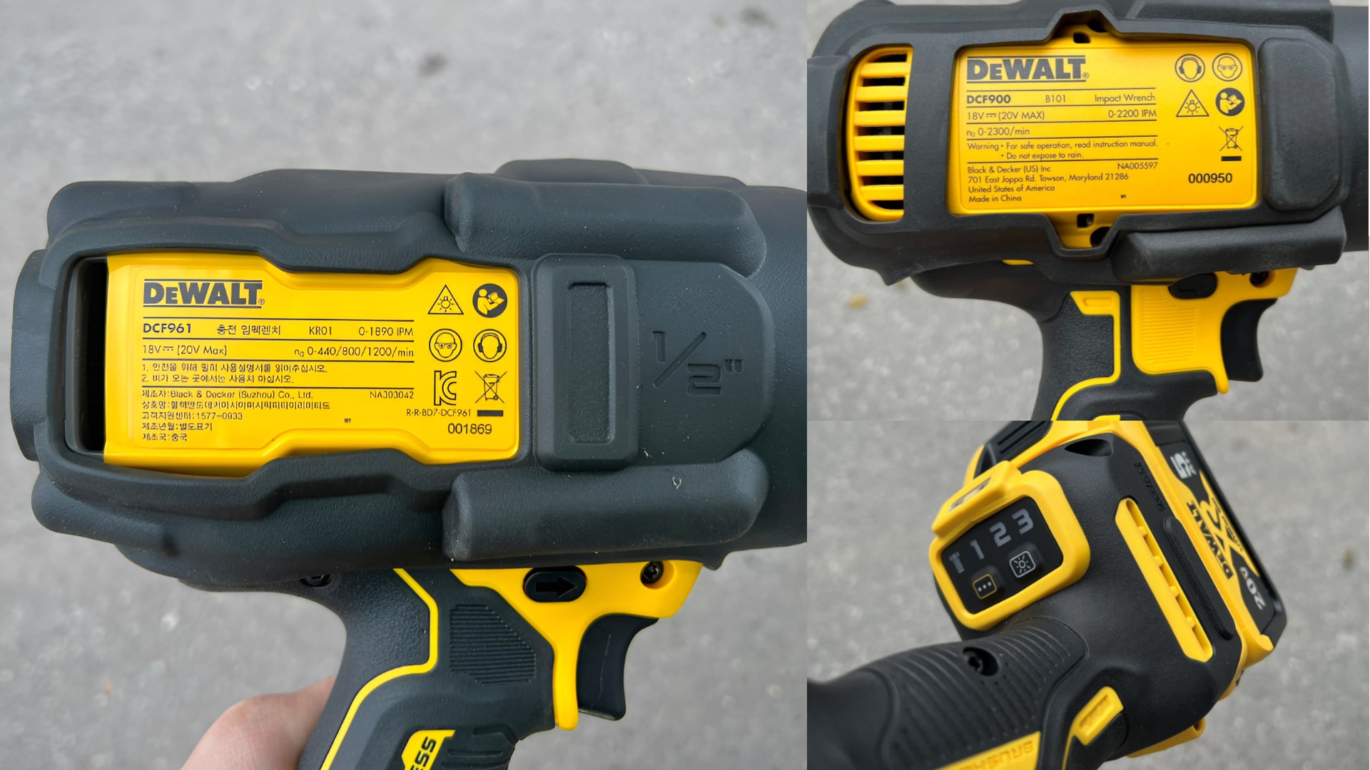 So sánh với mẫu DCF900